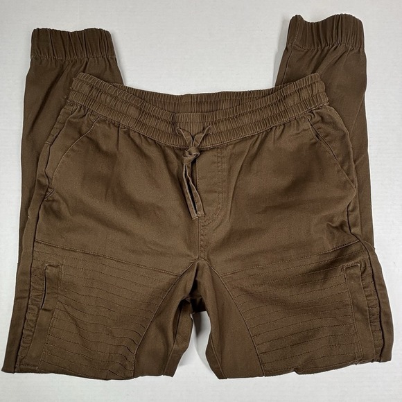 Ring of Fire Copper Brown Cargo Chino Joggers Moto Ribbed Mens Medium Grunge EUC - Picture 1 of 8